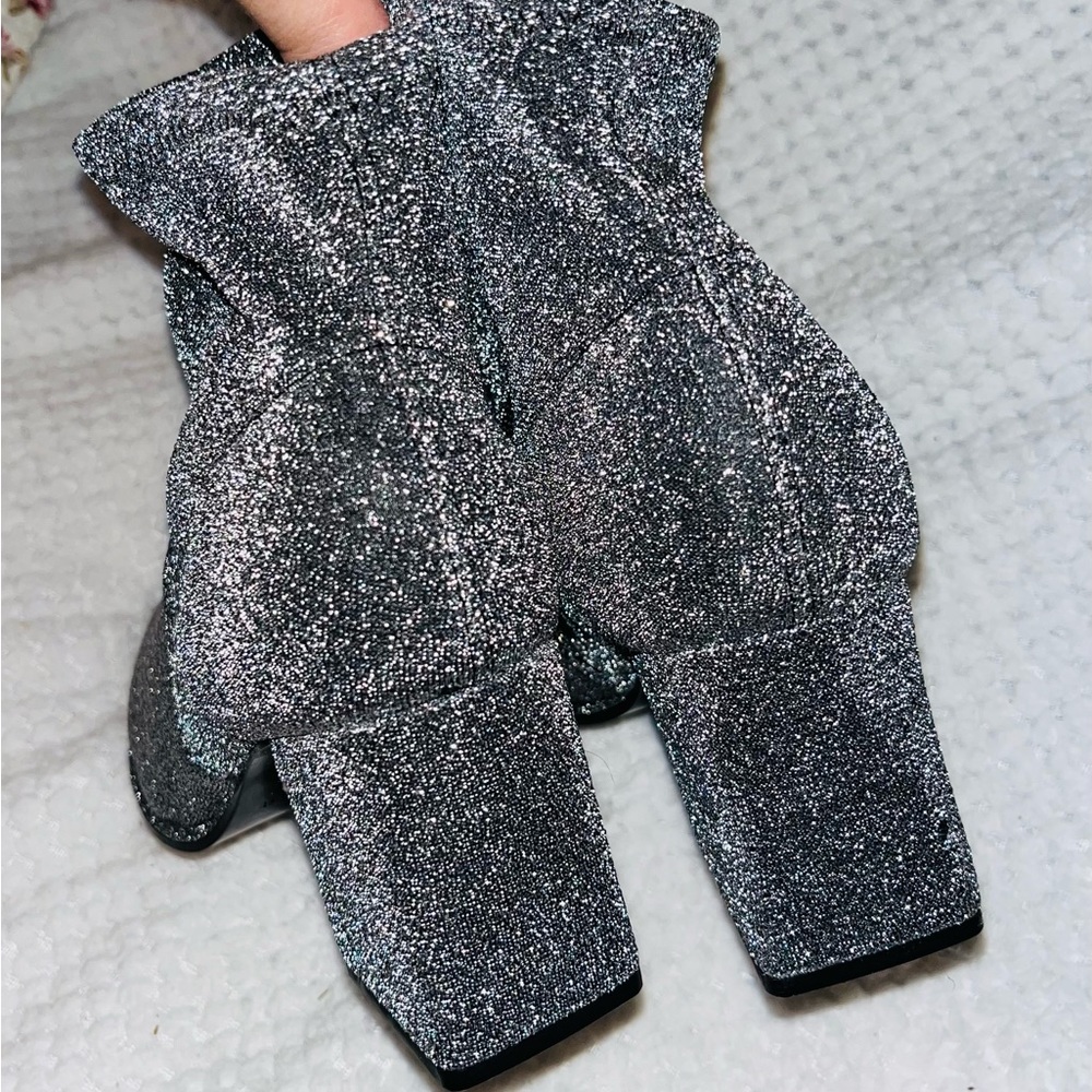 MARC FISHER Glitter Sock Boots sz 8 - Picture 4 of 11